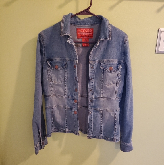 Hot Kiss Jackets & Blazers - Hot Kiss Light Washed Jean Jacket